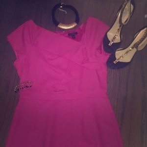 Stunning Origami Sheath Dress In Wool Crepe